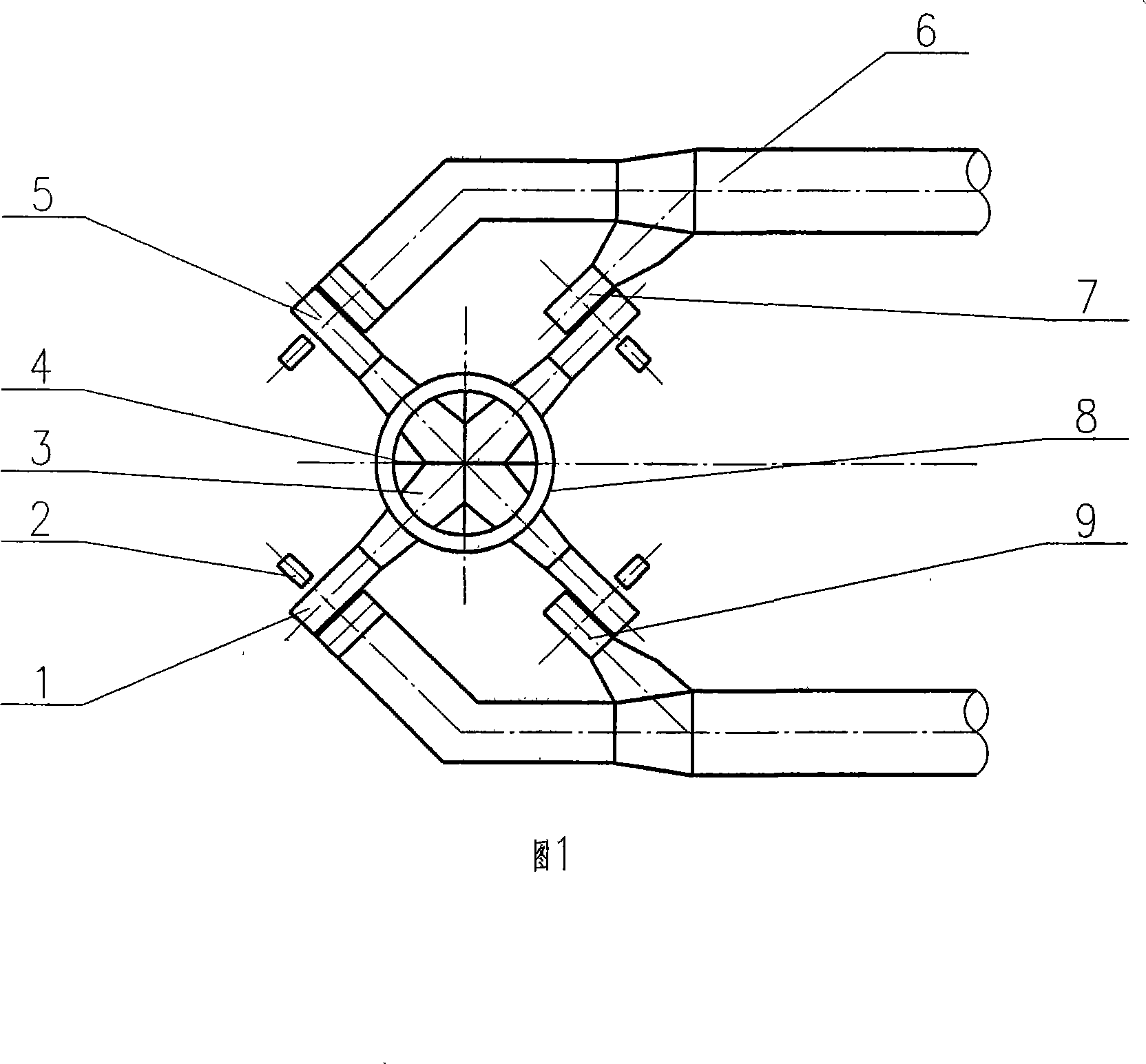 Configuring structure of smoke-discharging blower fan and chimney