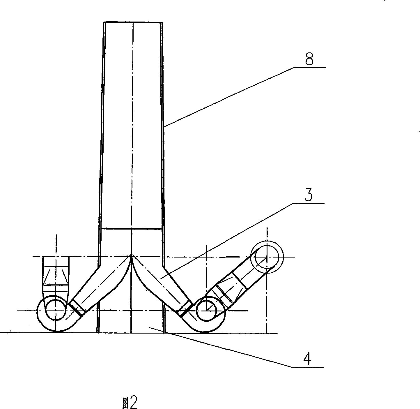 Configuring structure of smoke-discharging blower fan and chimney