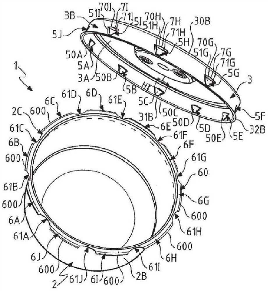 Bayonet pressure cooker and corresponding manufacturing method