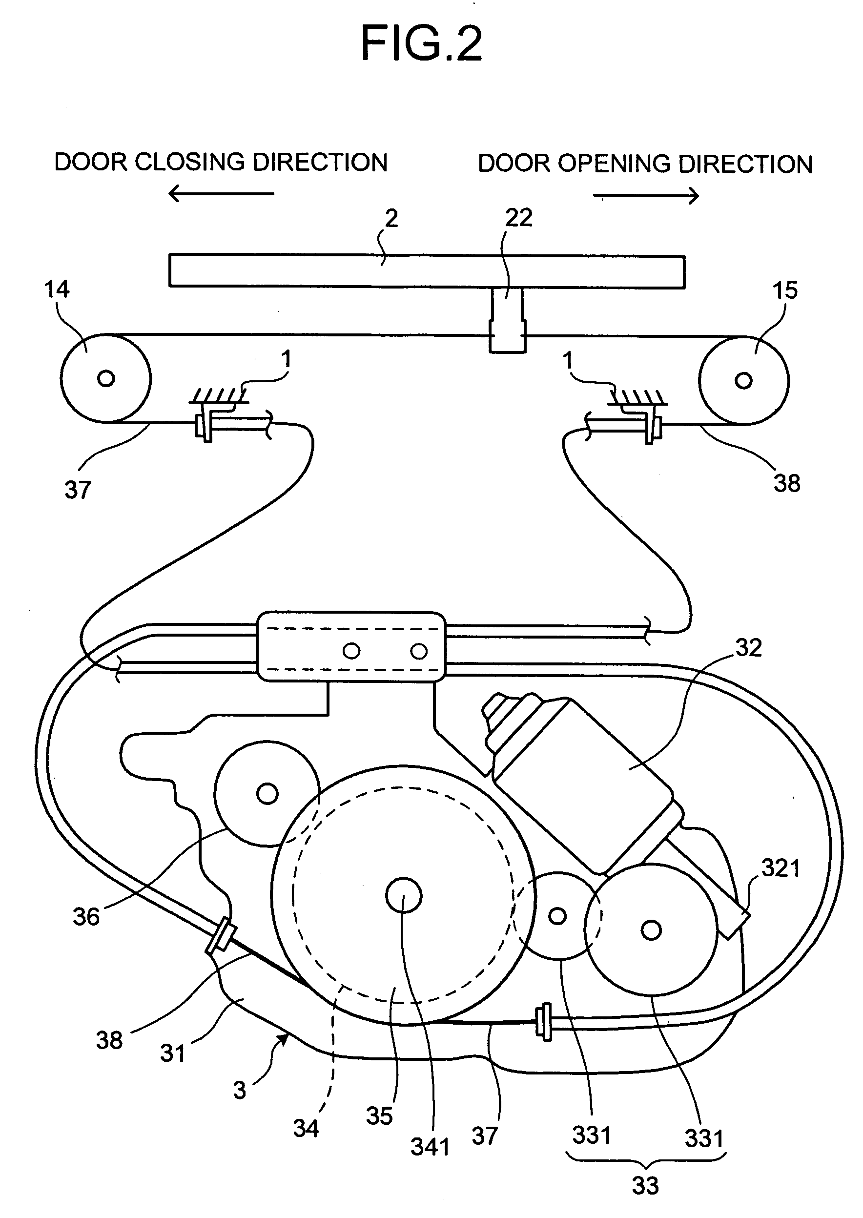 Door opening/closing device