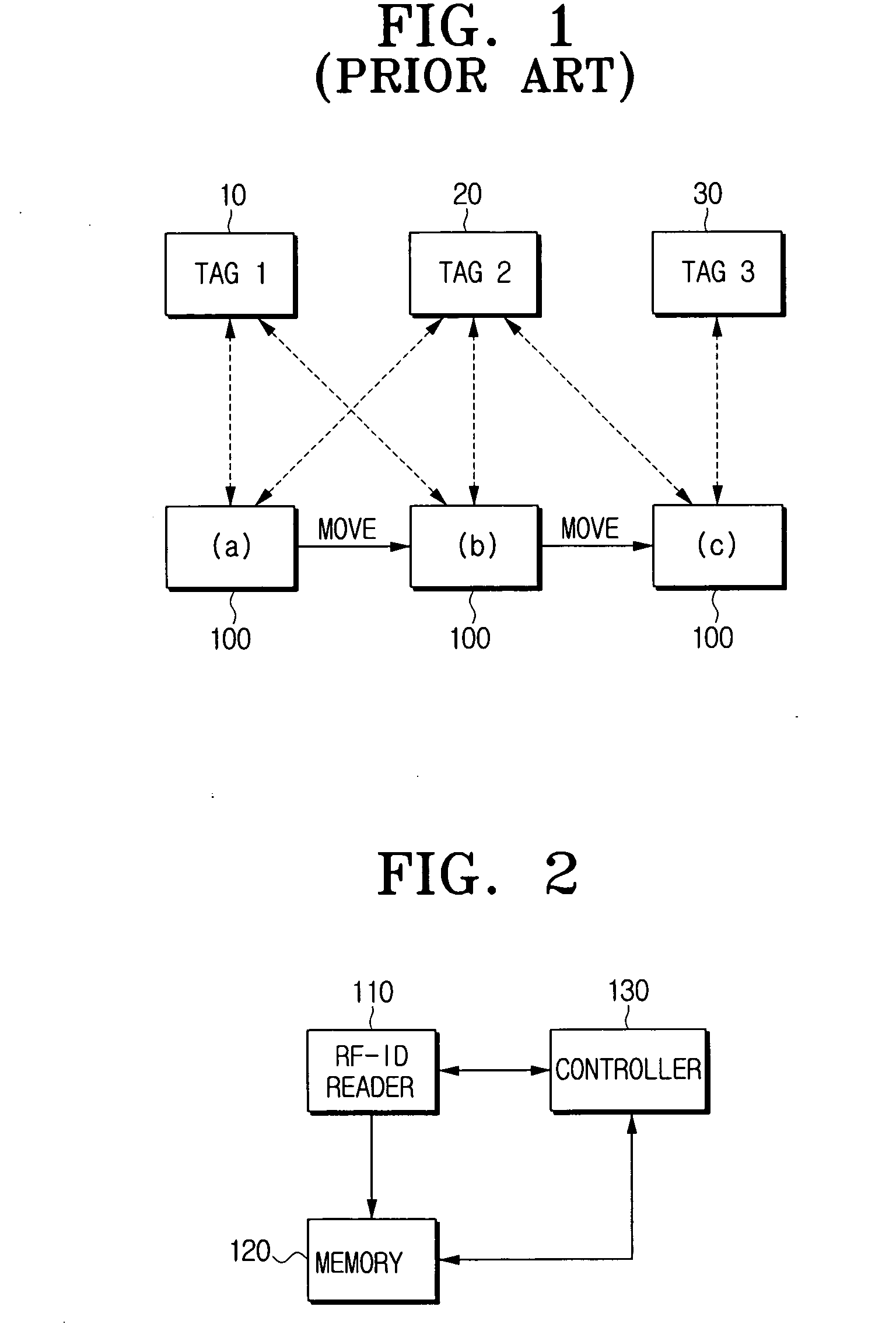 Portable device for caching RFID tag and method thereof