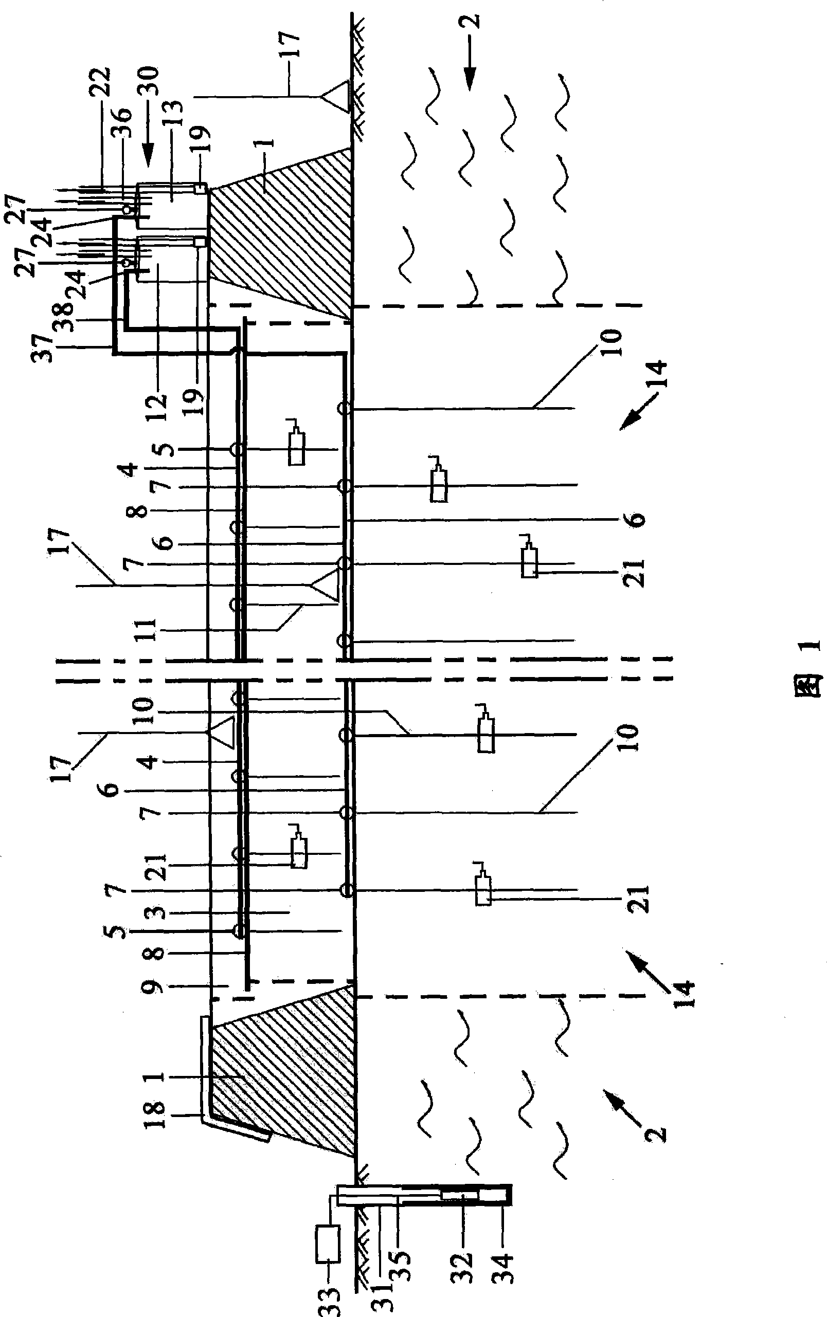 Double-layer low-position vacuum preload consolidation device and soft soil foundation reinforcing method