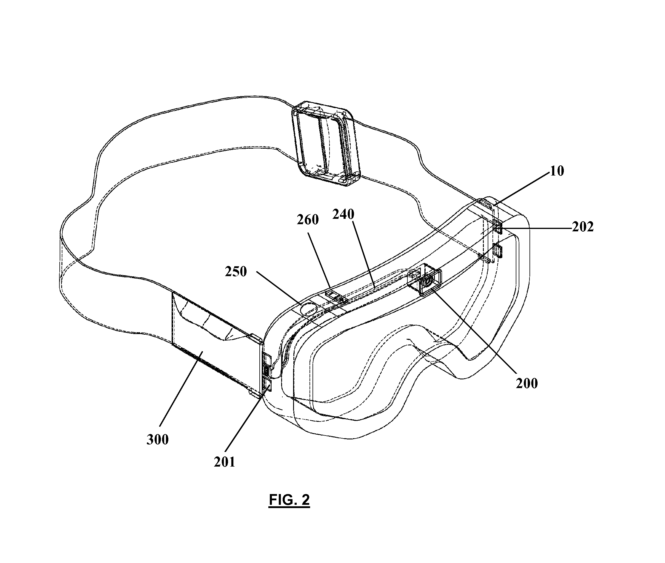 Goggle with a built-in camera