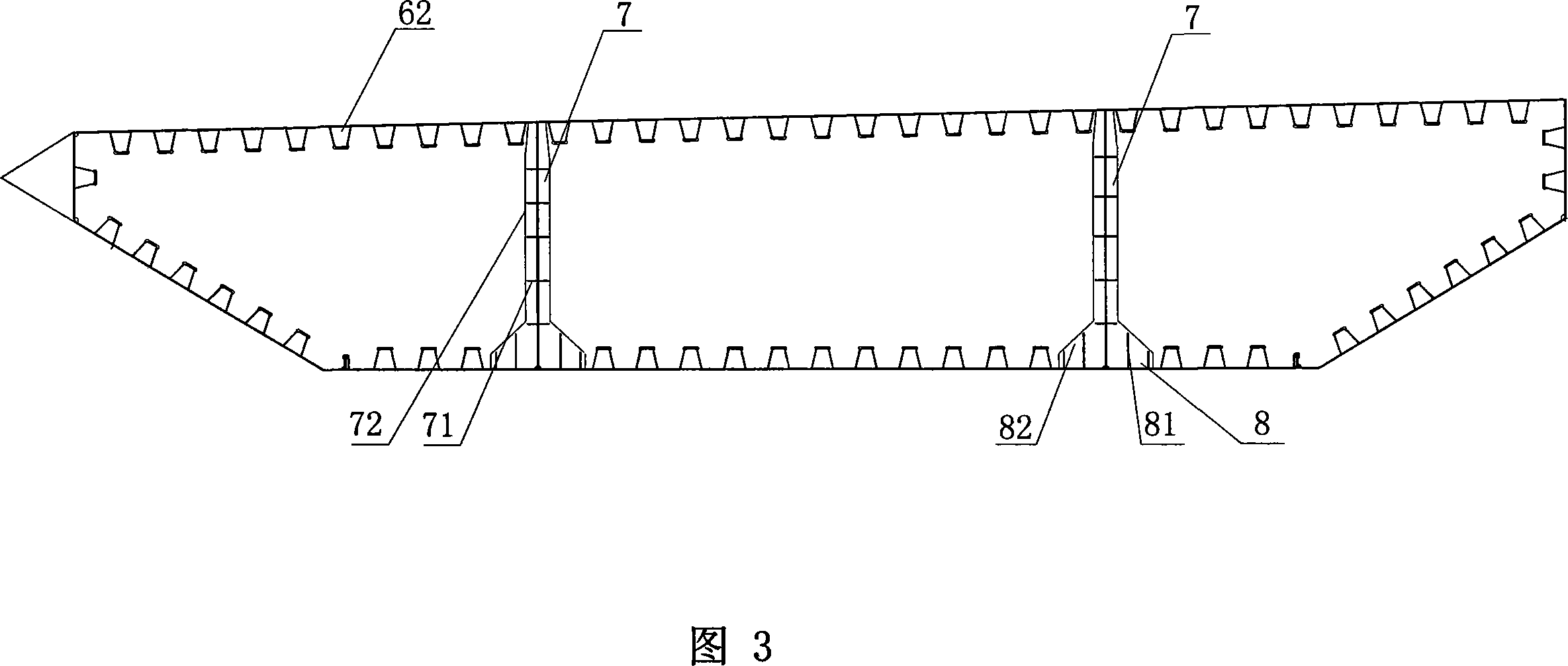 Main beam applied for single-tower self-anchored suspension bridge