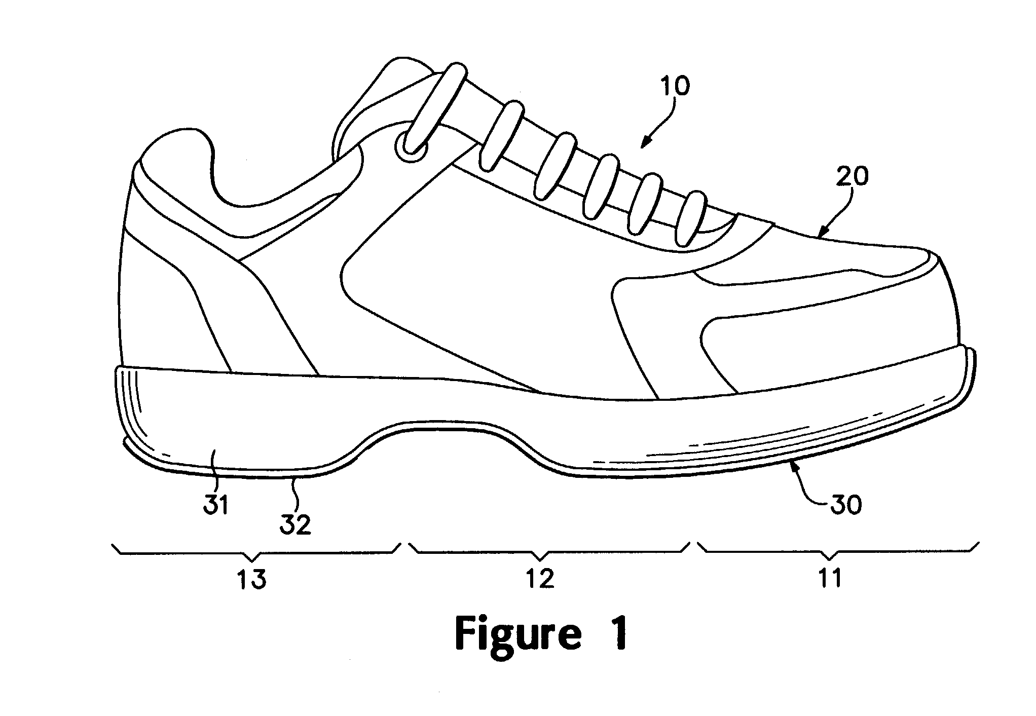 Article of footwear having a suspended footbed