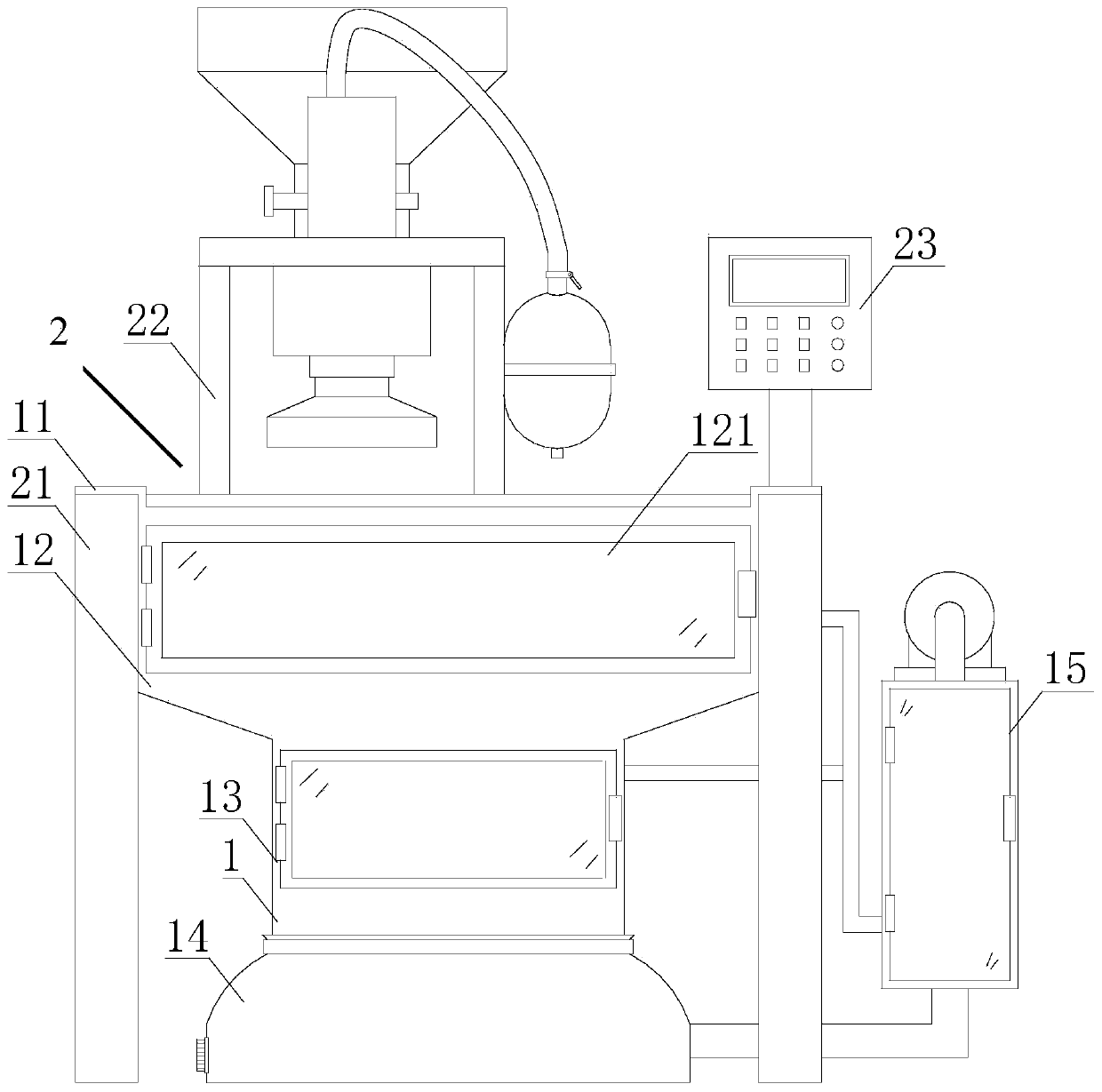 Waste sand collecting device for full-automatic sand shooting machine