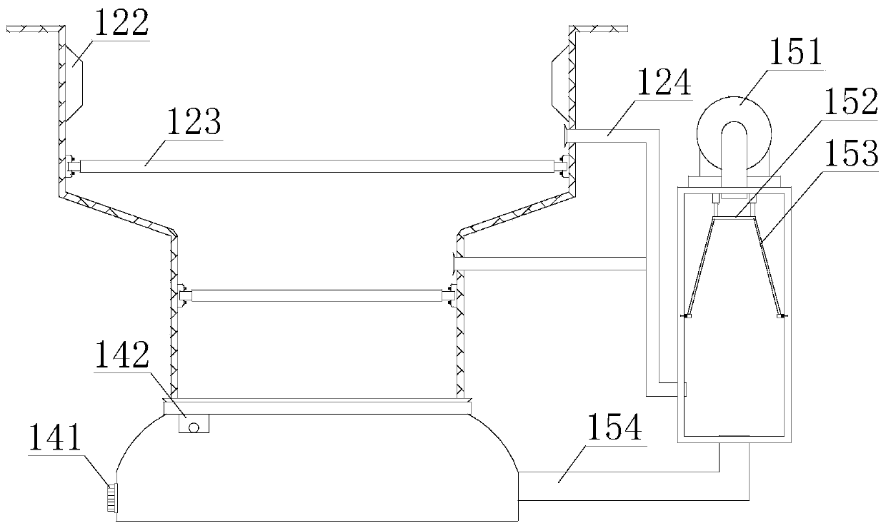 Waste sand collecting device for full-automatic sand shooting machine