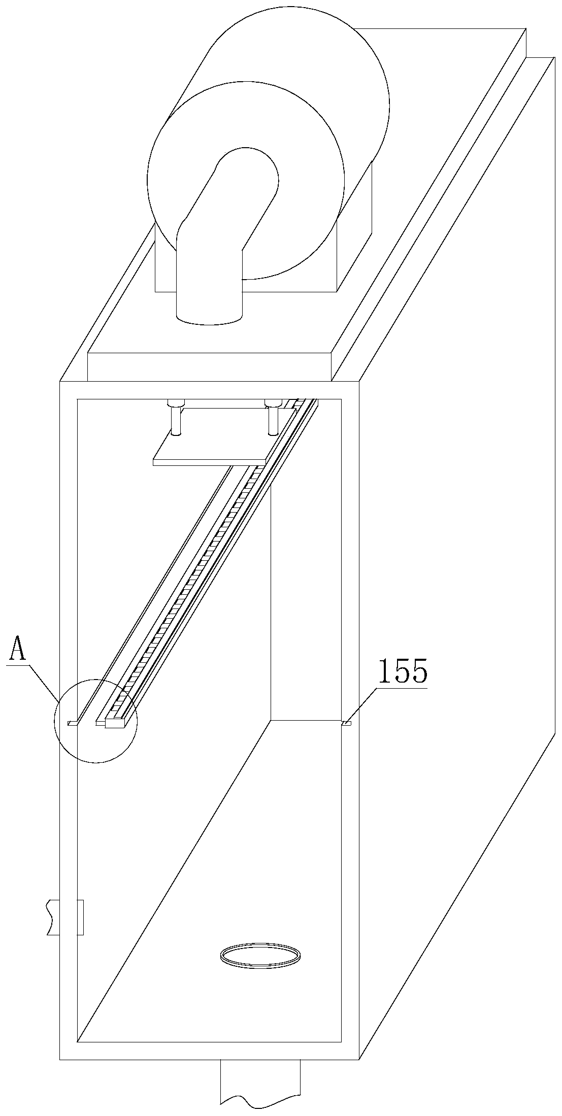 Waste sand collecting device for full-automatic sand shooting machine