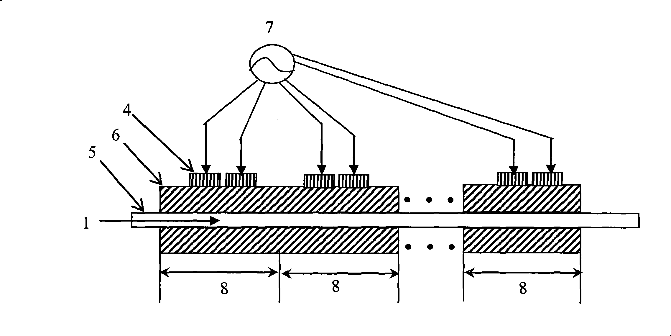 Method for all-fiber Q-switching through continuous acoustooptic diffraction