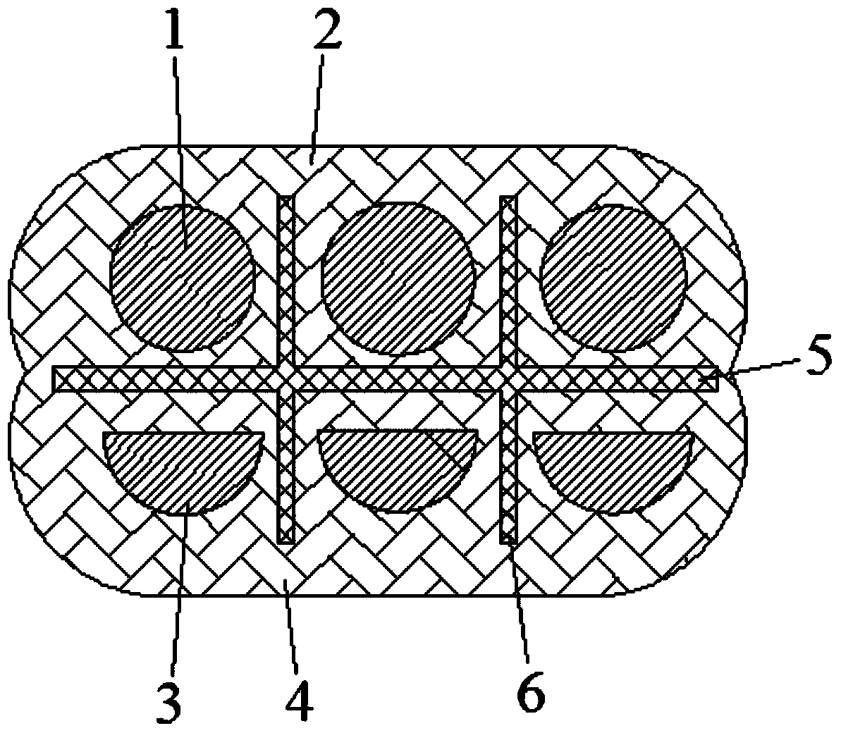 Flat integrated cable