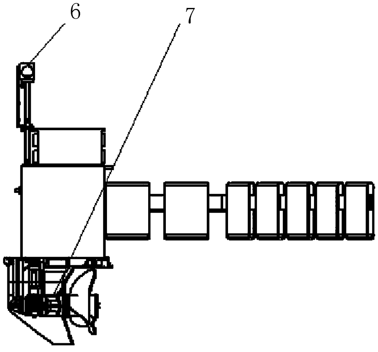 Offshore floating garbage recycling device driven by tidal current energy