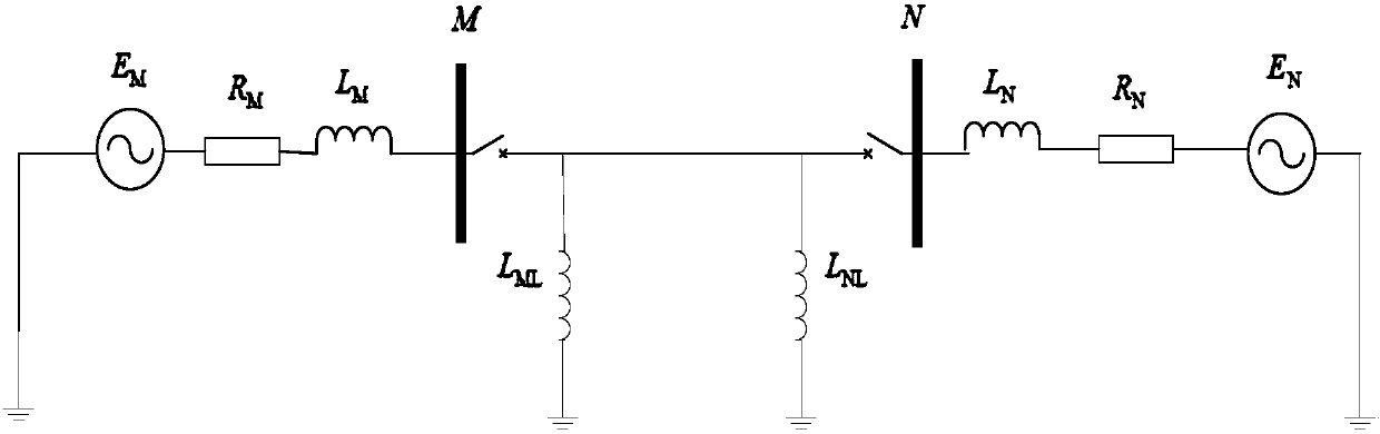 Supertension line fault phase selection method based on voltage fault component