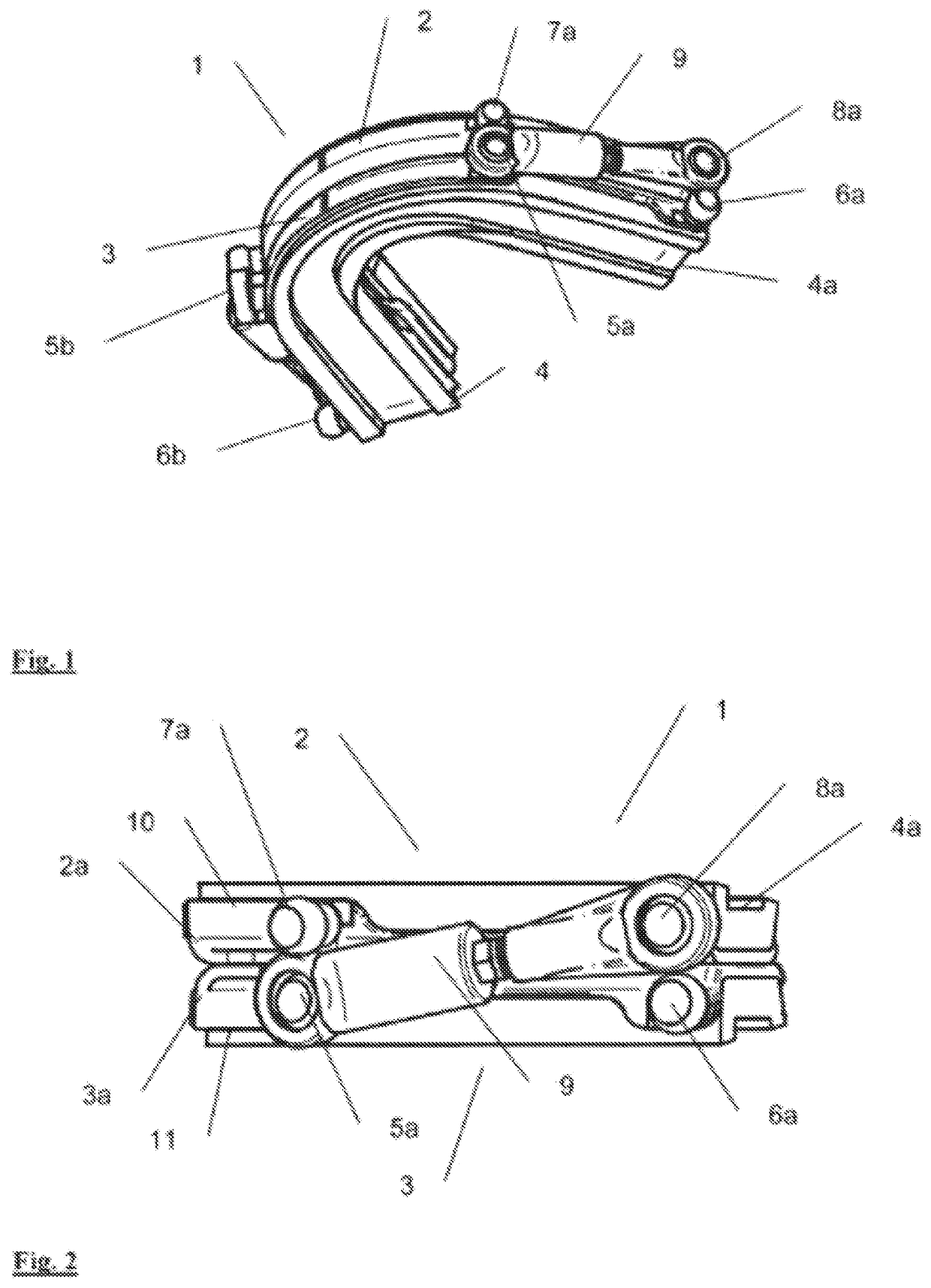 Two-part mandibular advancement splint