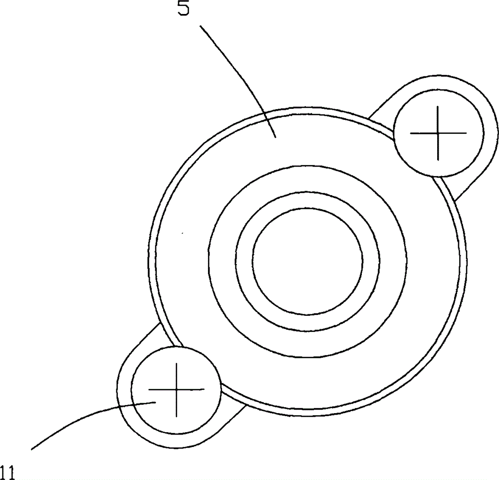 Pulse ignition contact piece switch used for gas stove valve