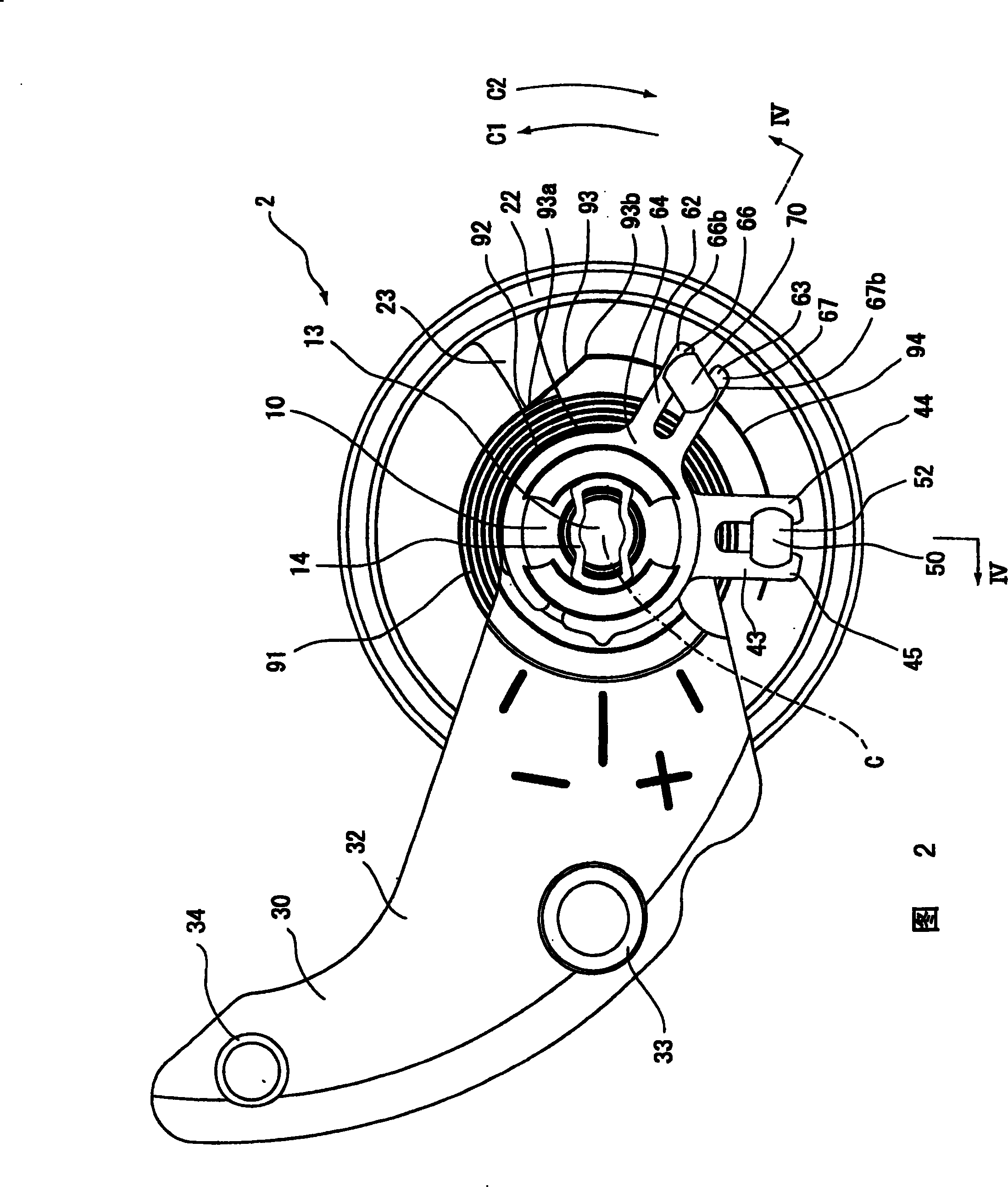 Regulator pin structure and regulator with the same, structure of balance with hairspring, and mechanical timepiece