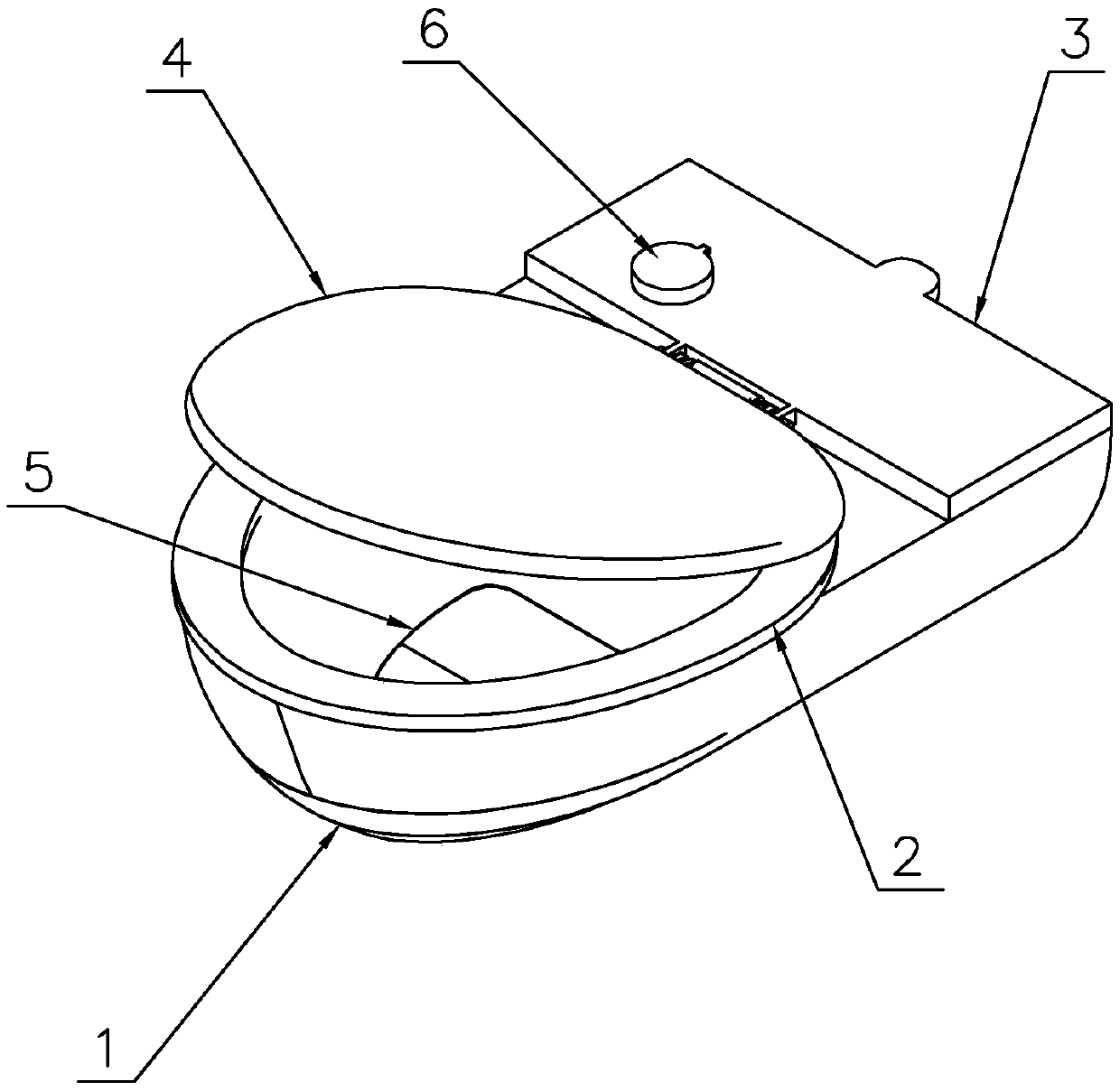 Full-automatic oil sealing type toilet bowl