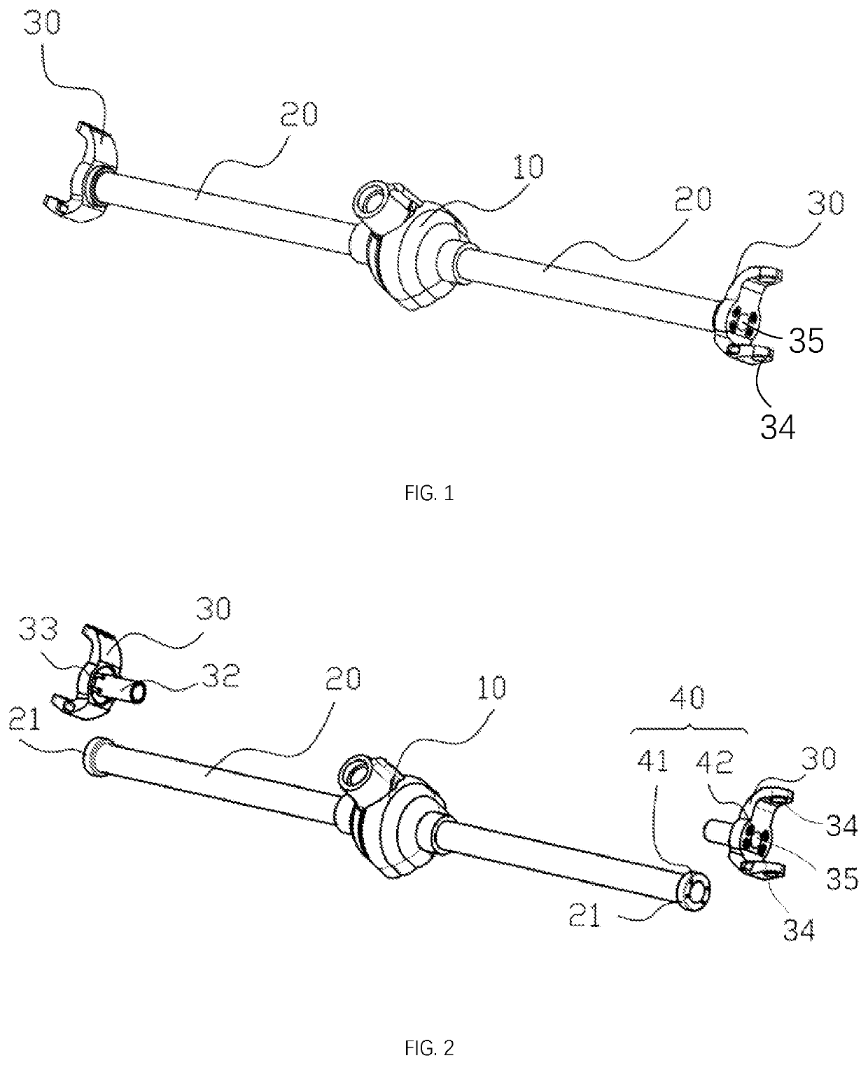 Front axle assembly and vehicle with the same
