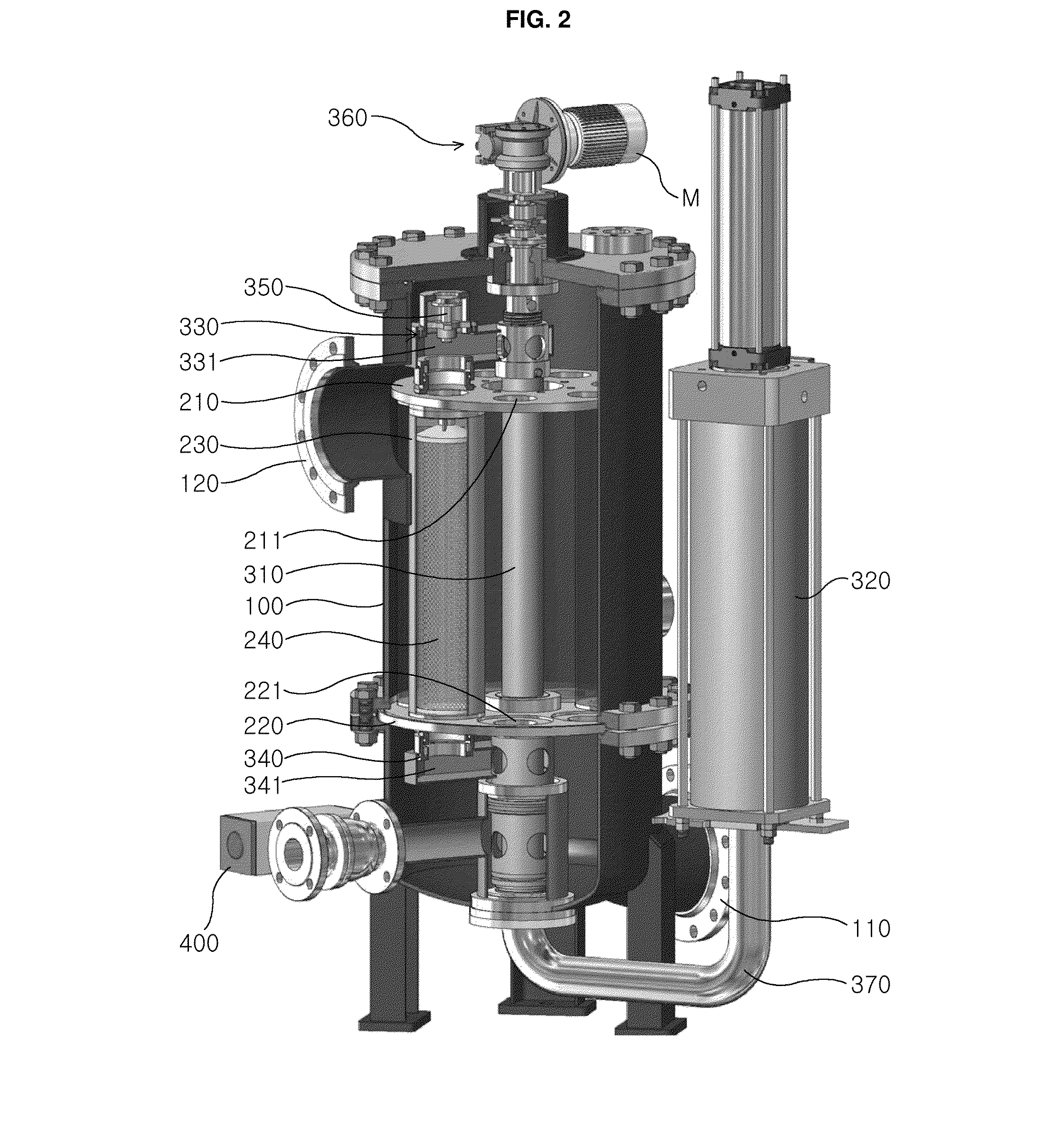 Filter apparatus utilizing pressurized reverse cleaning by means of a filter drum