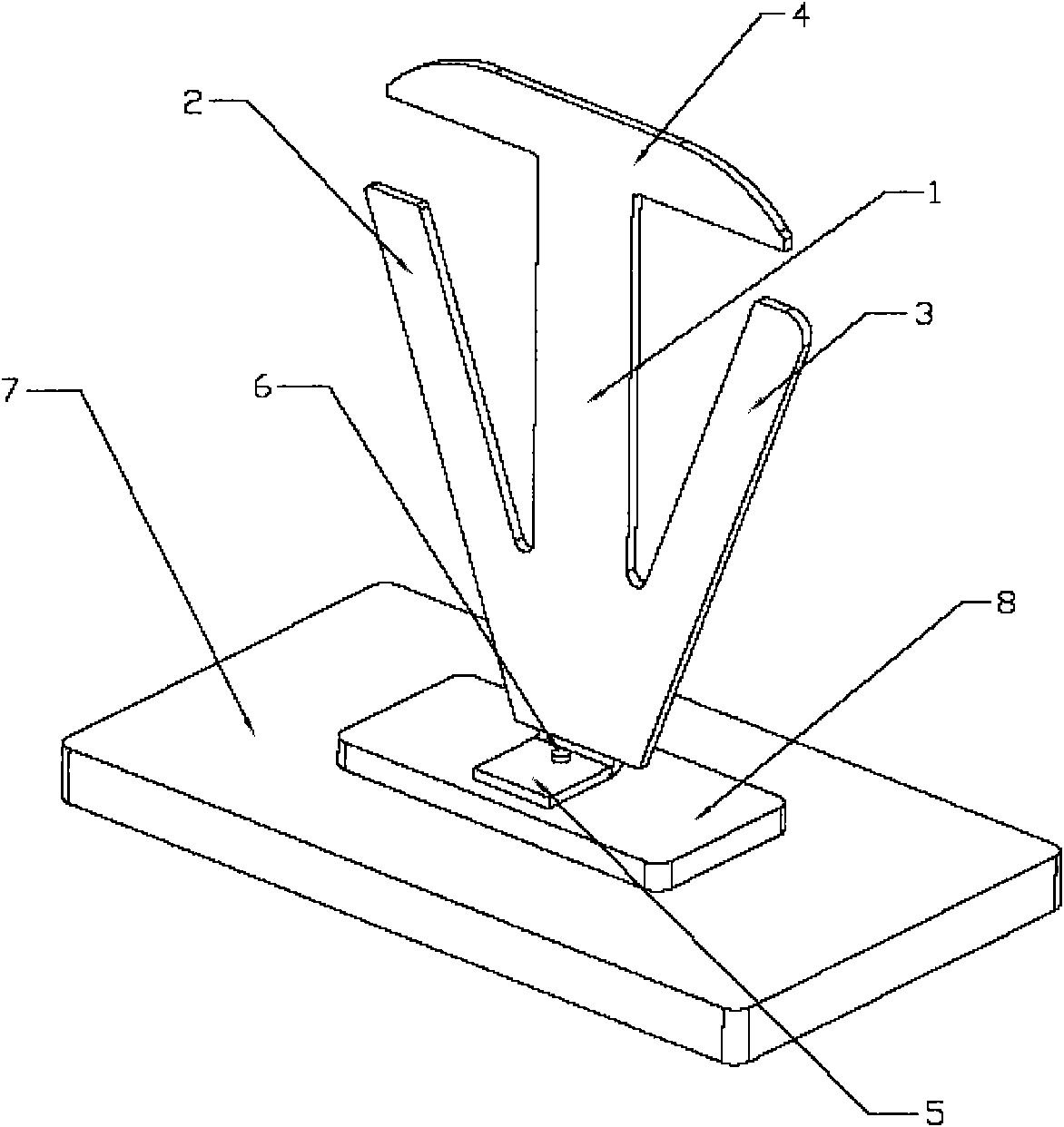 Tri-band antenna of locomotive