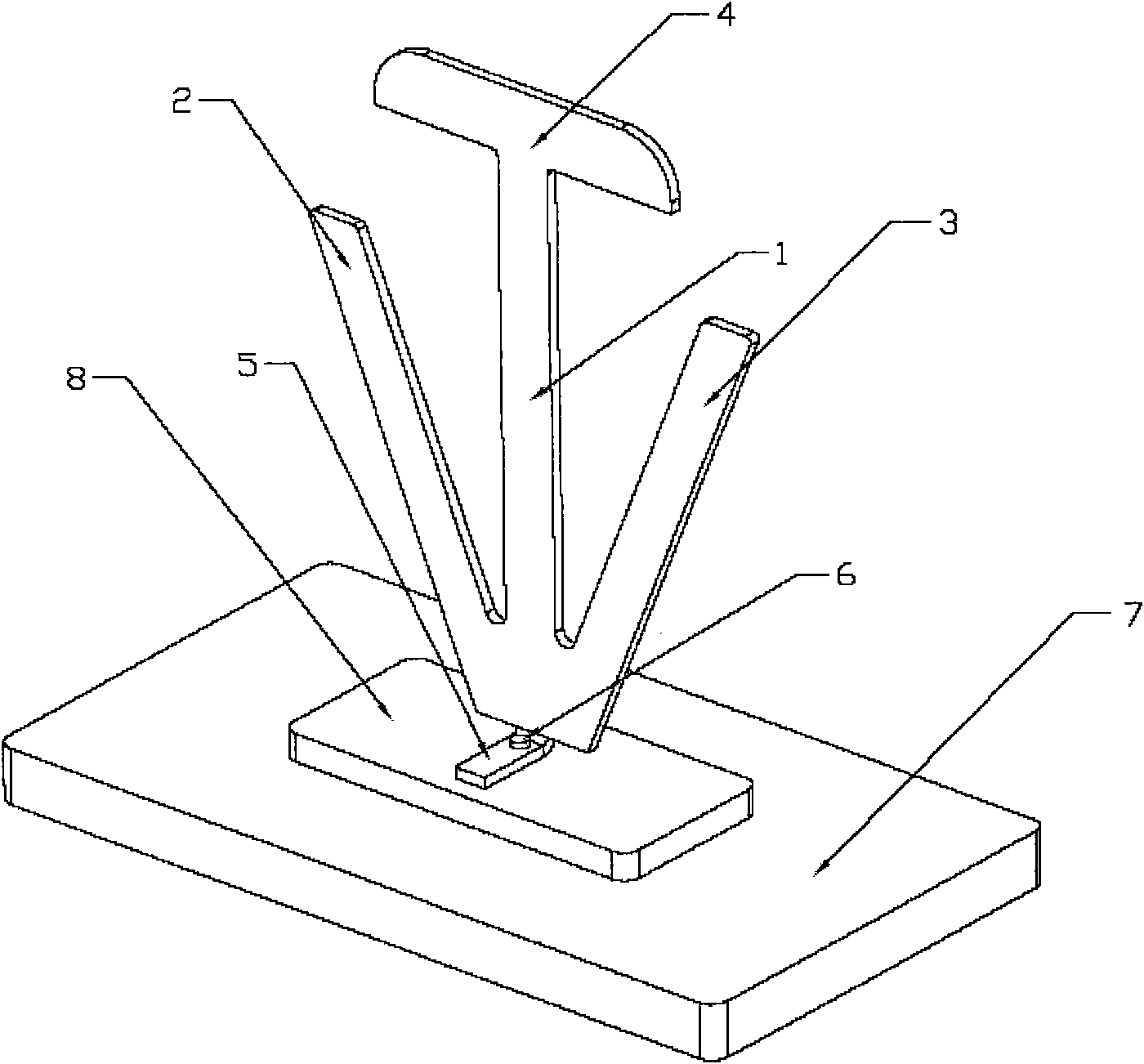 Tri-band antenna of locomotive