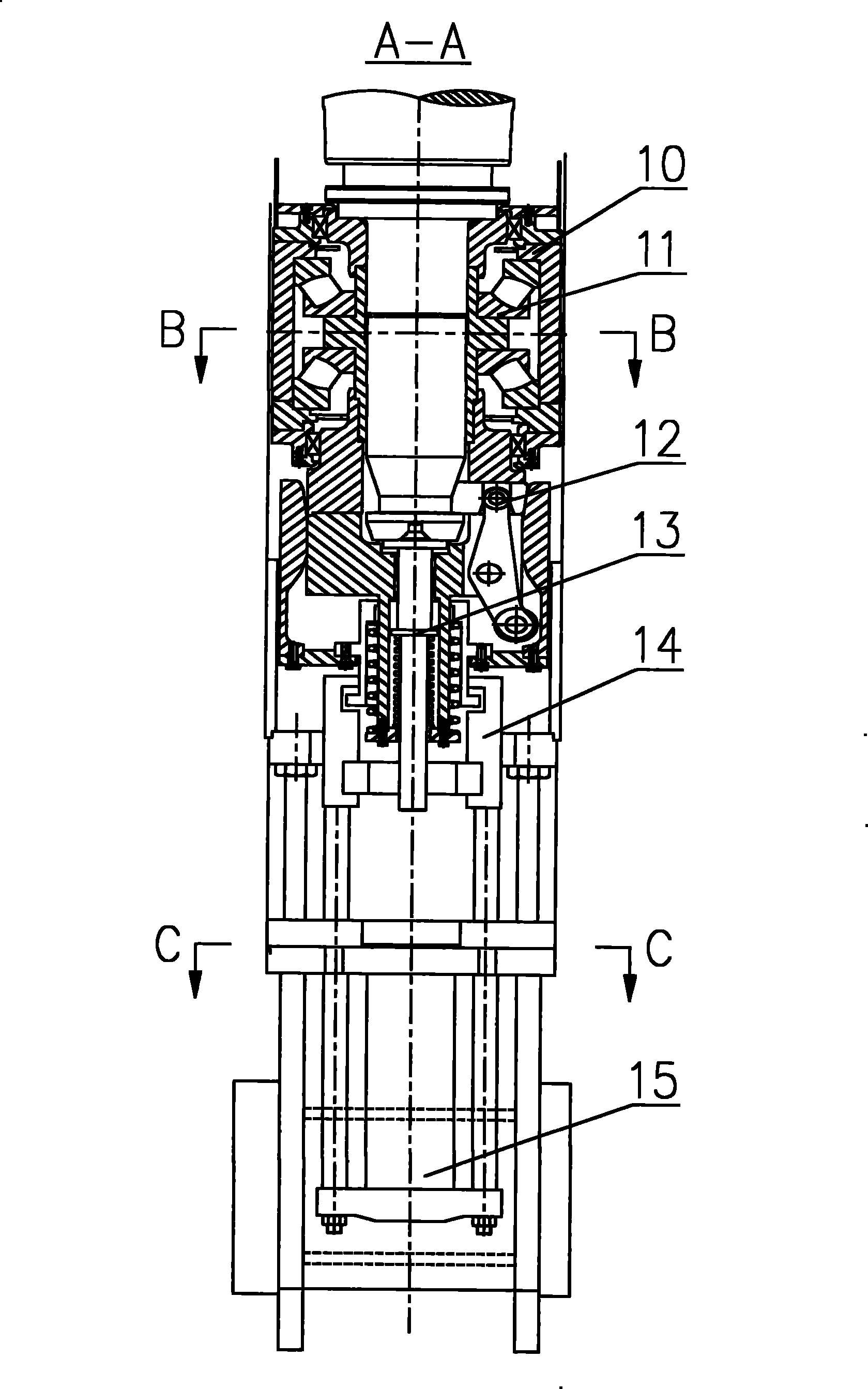 Axial moving device of intermediate rolls