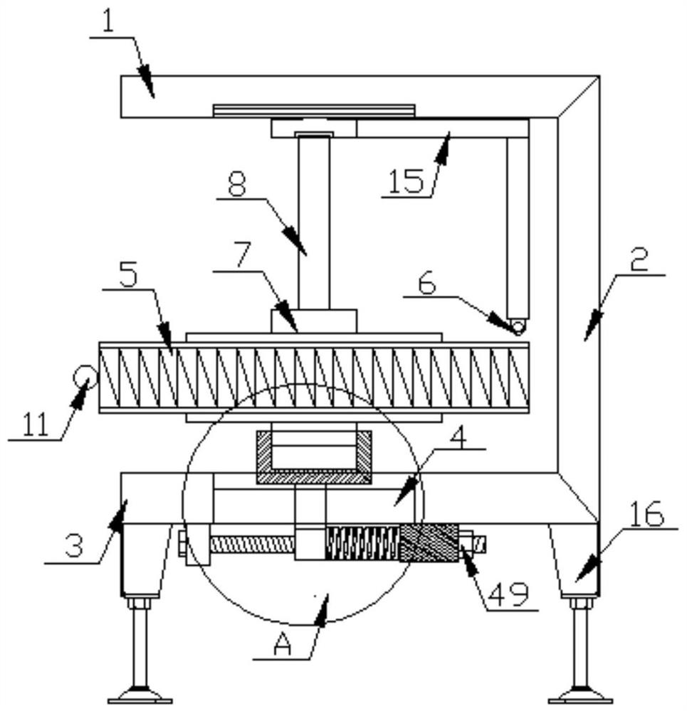 A bucket wheel speed measuring detection distance automatic adjustment device