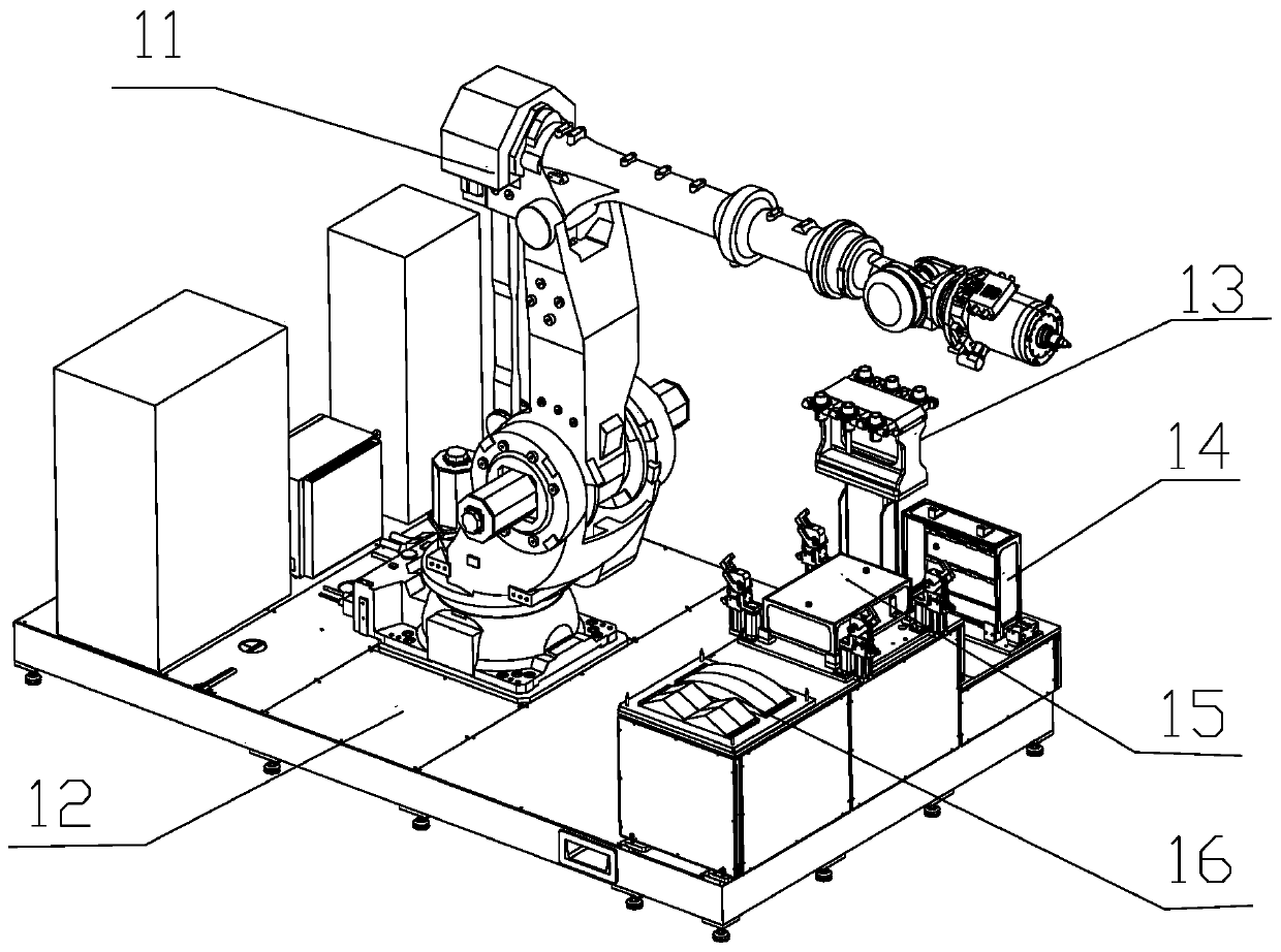 System suitable for integrating friction stir welding and MIG welding of lightweight materials