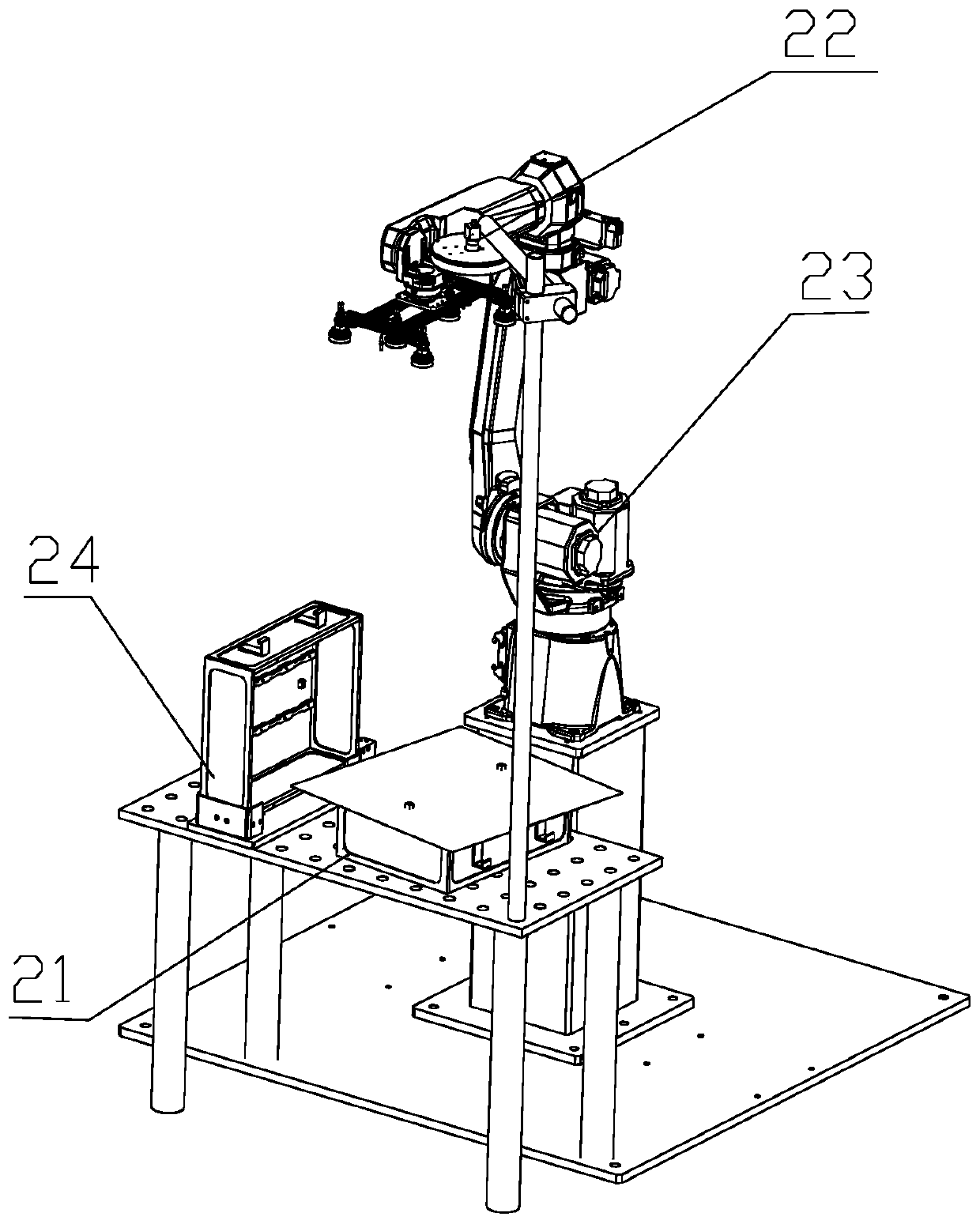 System suitable for integrating friction stir welding and MIG welding of lightweight materials