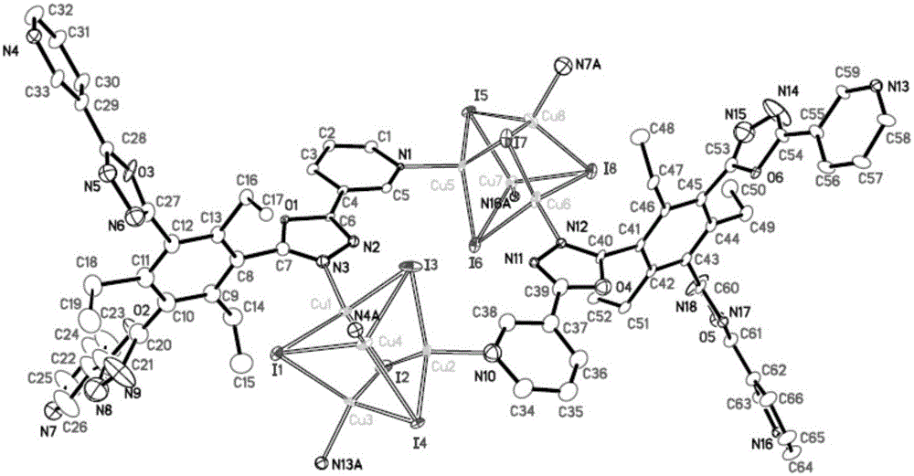 Cu(I)-based metal organic framework, and preparation method and applications thereof