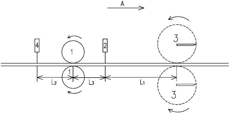 Control method for flying shear tail-shearing of rod wire