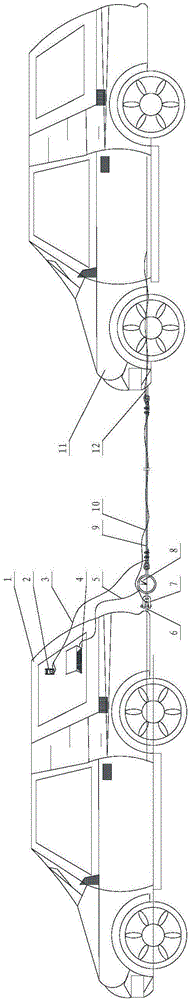 Testing device for instant tension of cable and testing method of testing device