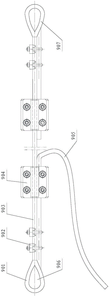 Testing device for instant tension of cable and testing method of testing device