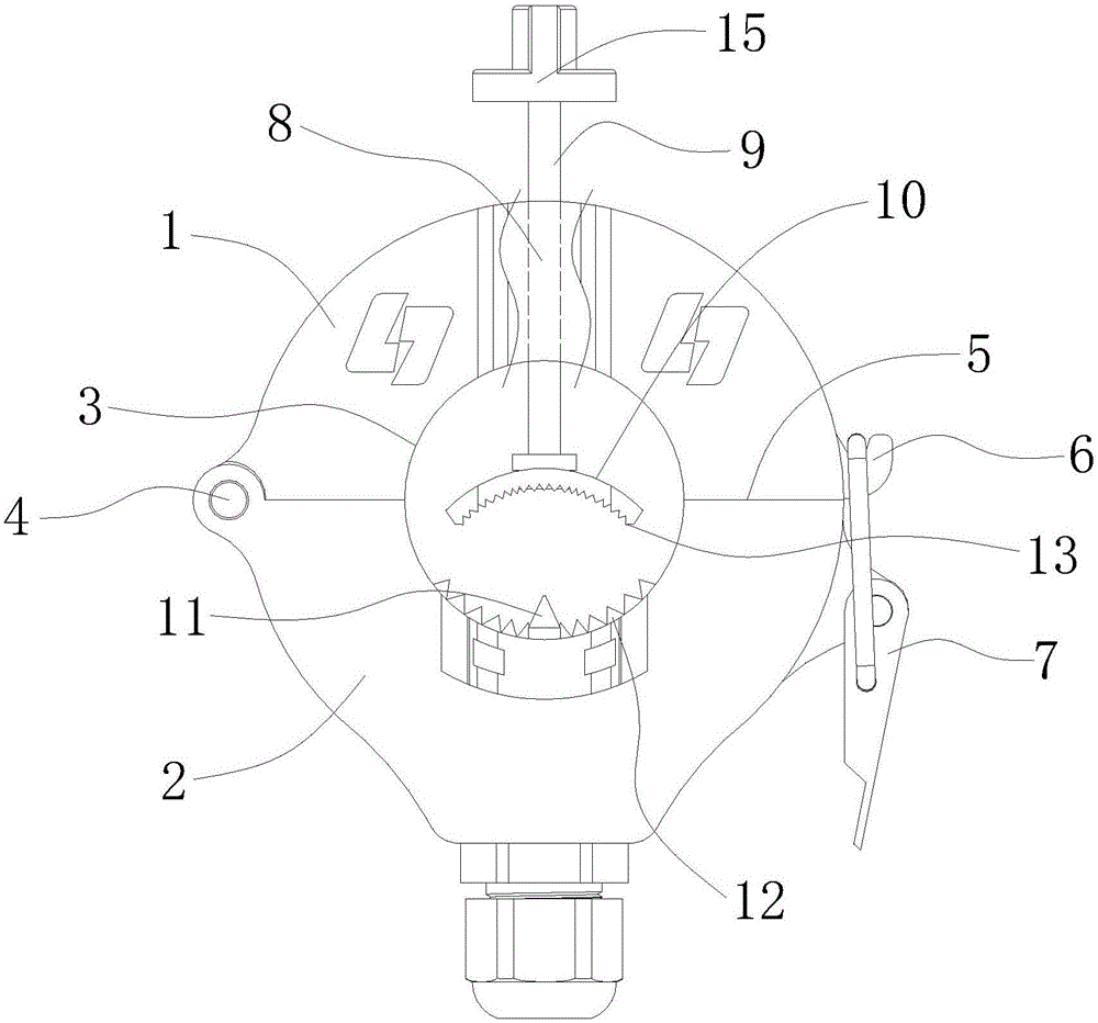 Automatic electricity getting flexible mutual inductor and application method thereof