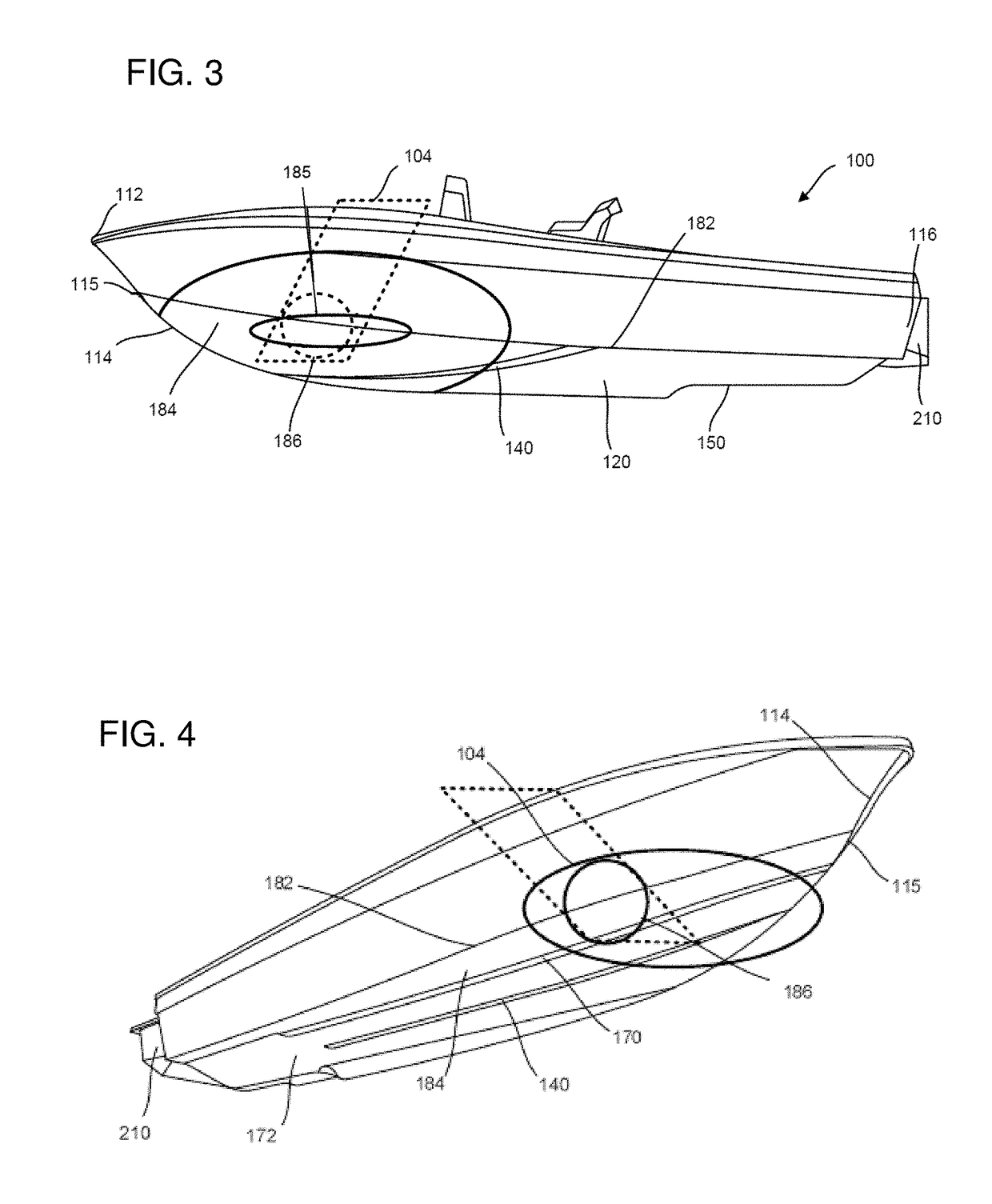 High stability low drag boat hull keel having inverted foil configuration