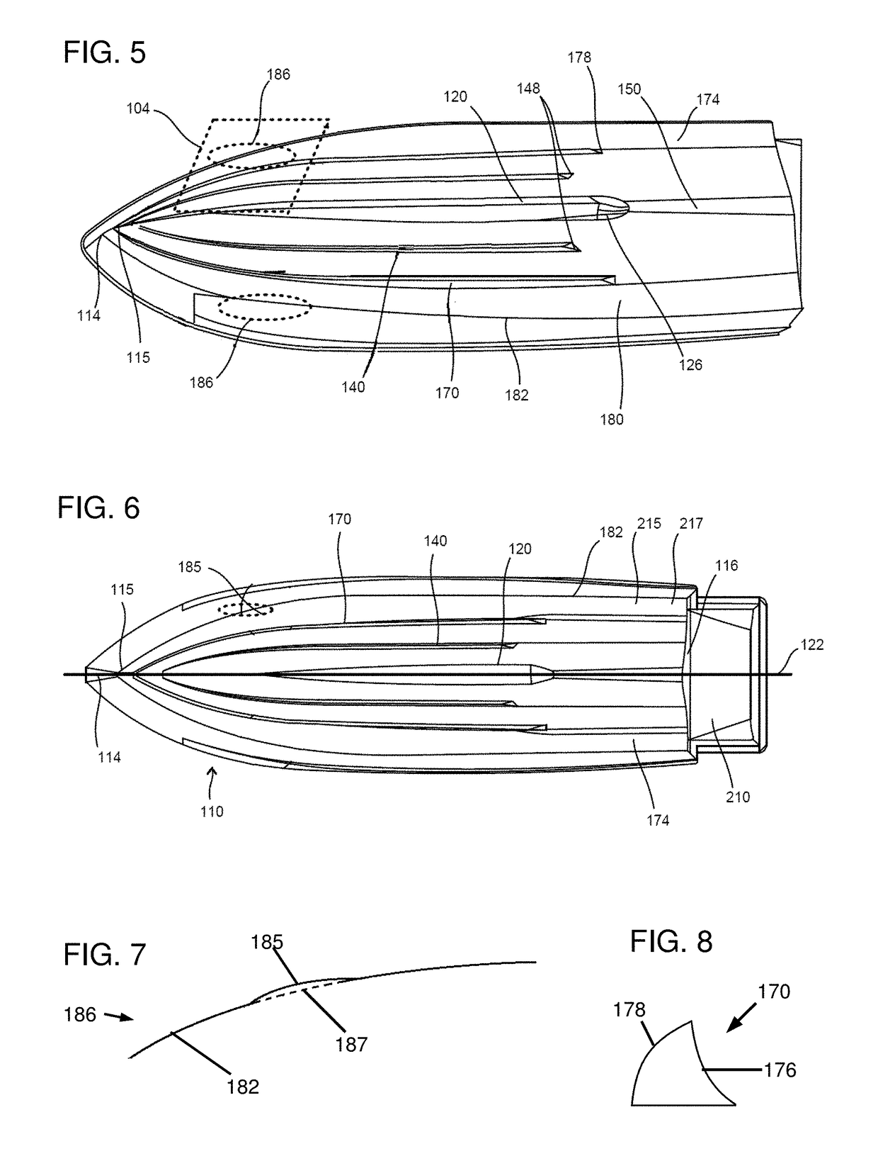 High stability low drag boat hull keel having inverted foil configuration