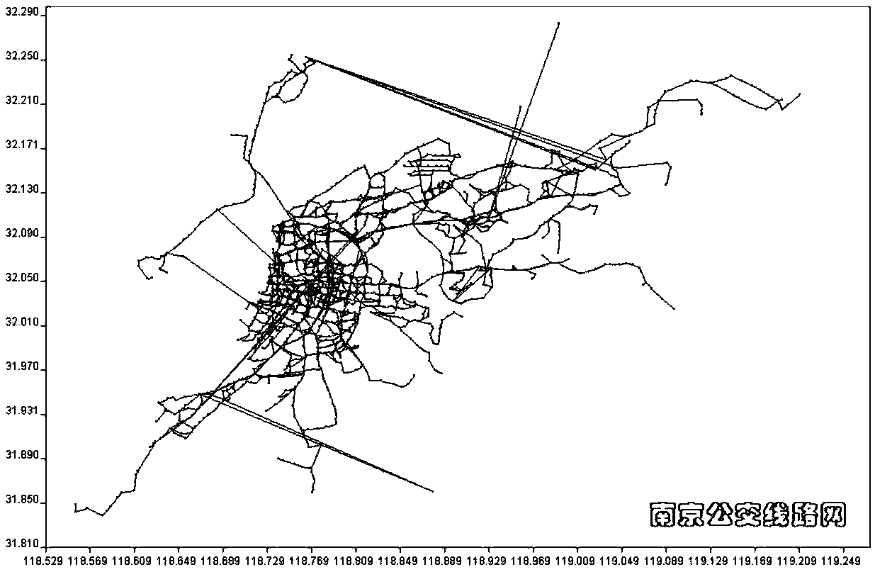 Method for constructing bus-metro coupling network based on space network