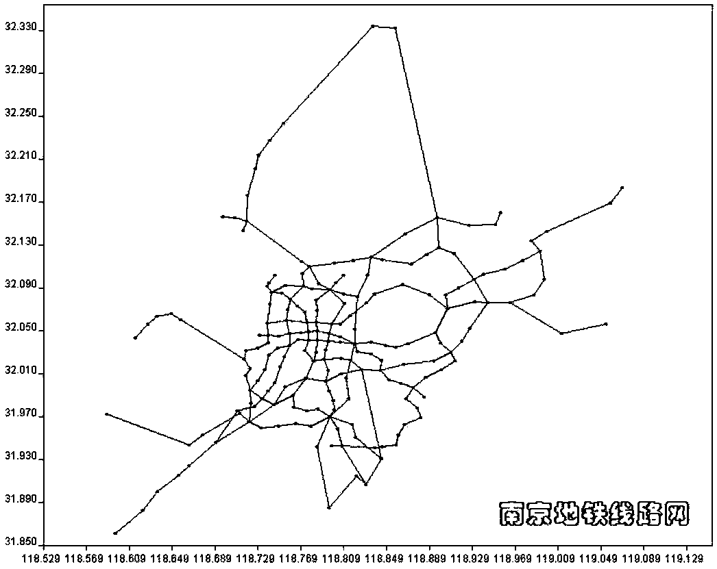 Method for constructing bus-metro coupling network based on space network