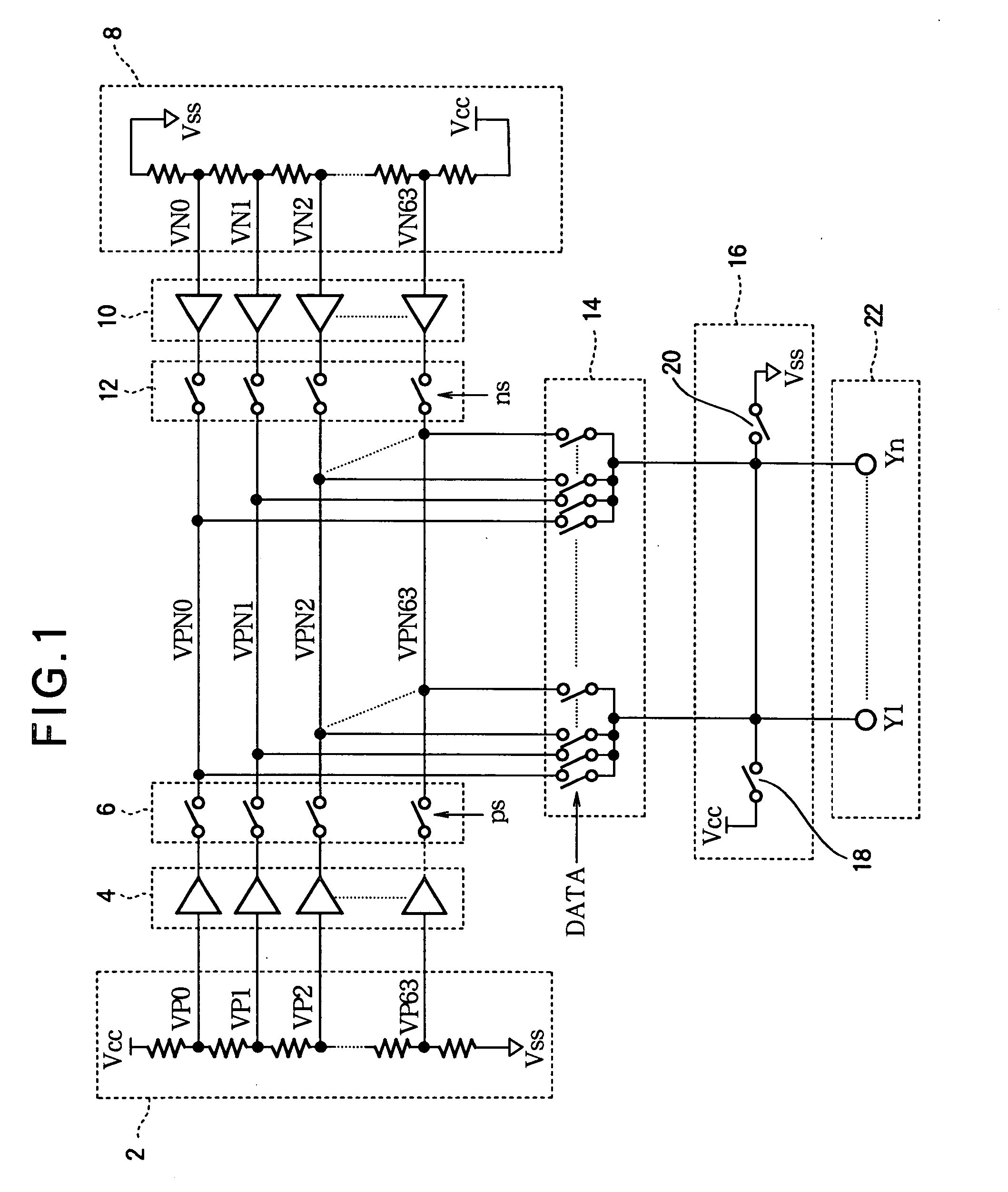 Voltage generating circuit with two resistor ladders