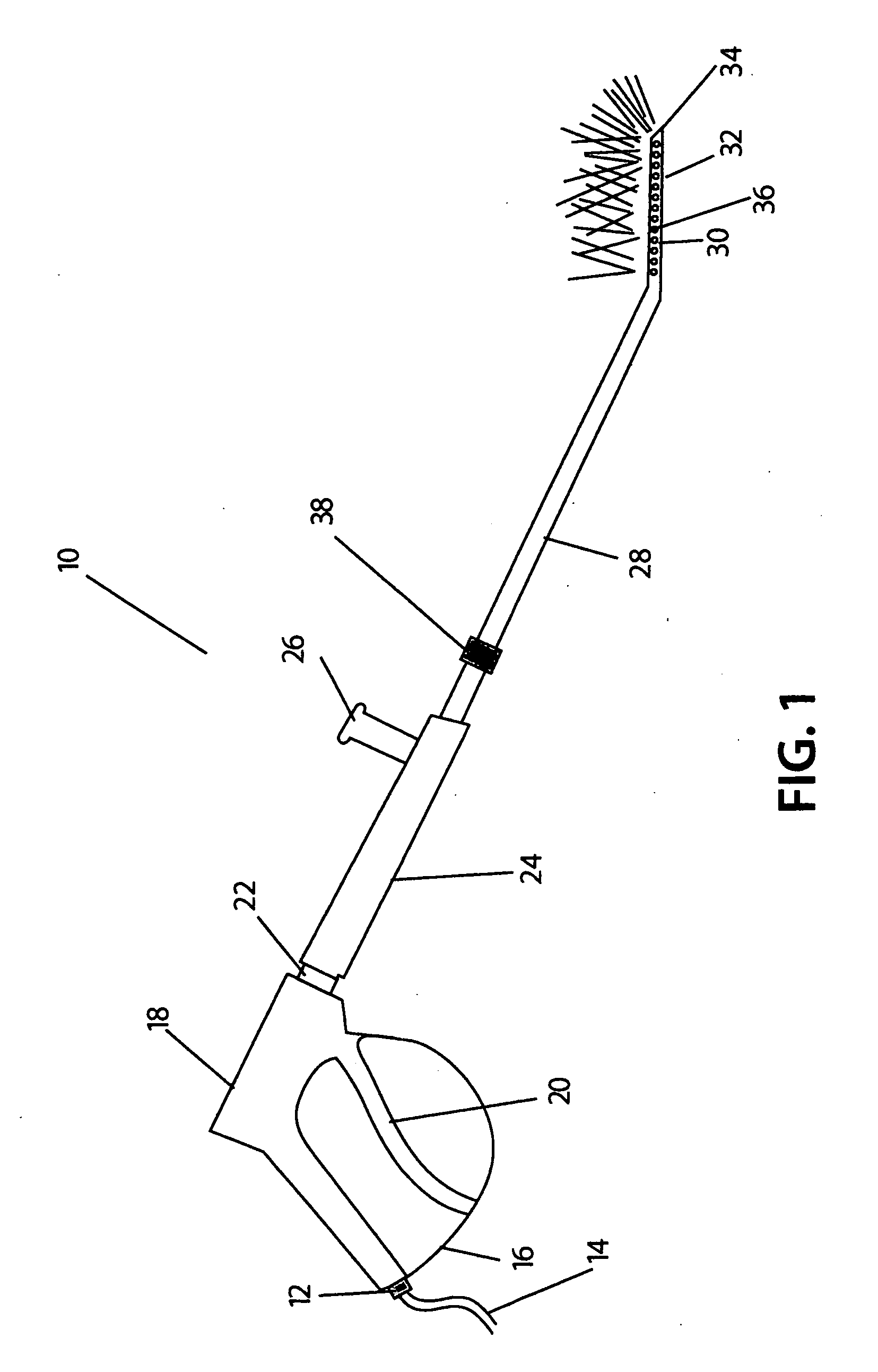 Fluid flush device with optional telescopic wand