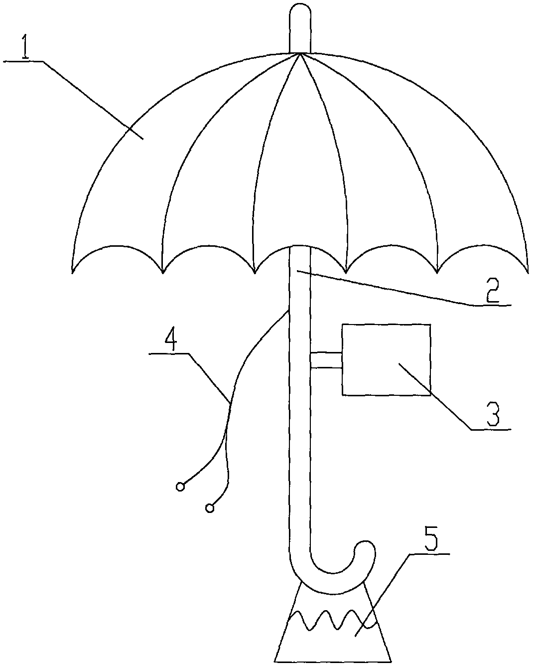 Multifunctional umbrella