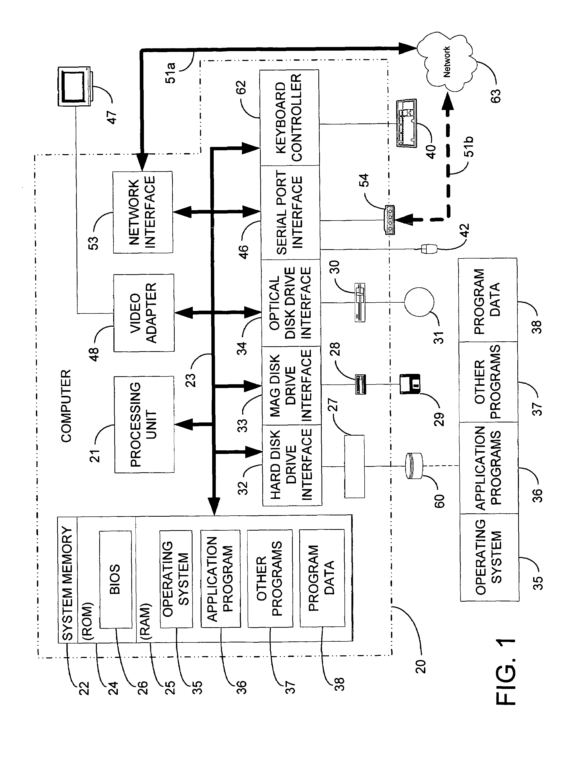 Method and system for debugging a program from within a thread of execution of the program