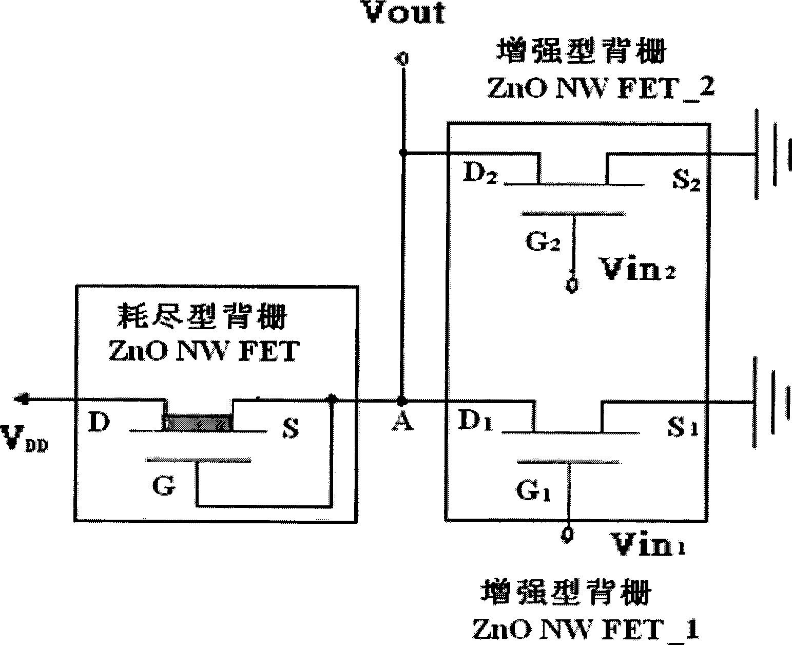 NOR gate logic circuit and its forming method