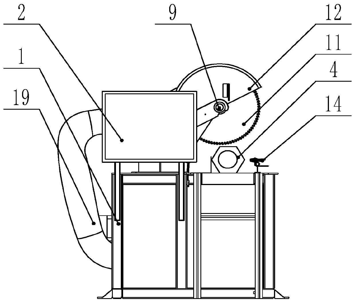 Automatic sawing equipment for straw macrofiber seedling growing rods