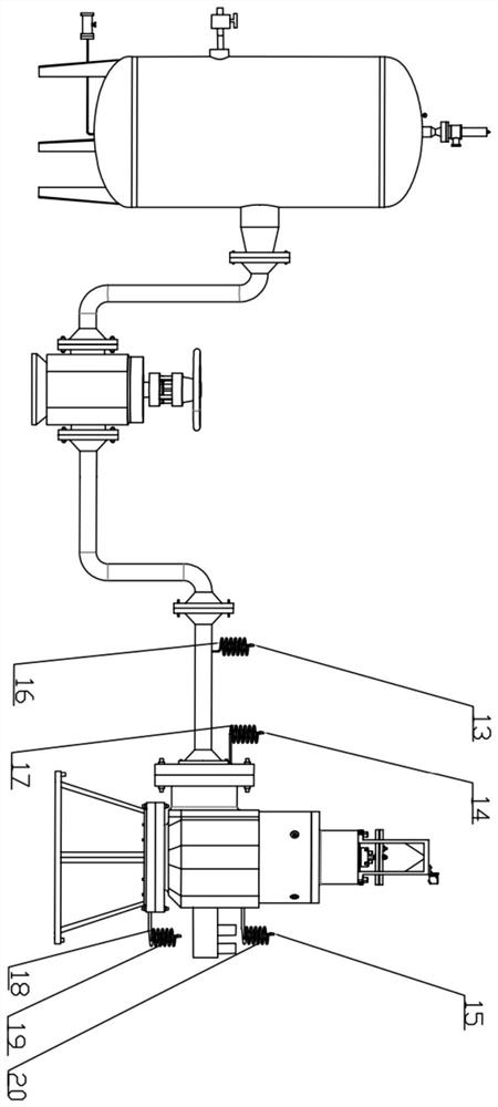 Device and method for testing dynamic performance of pilot-operated steam release isolating valve for nuclear power