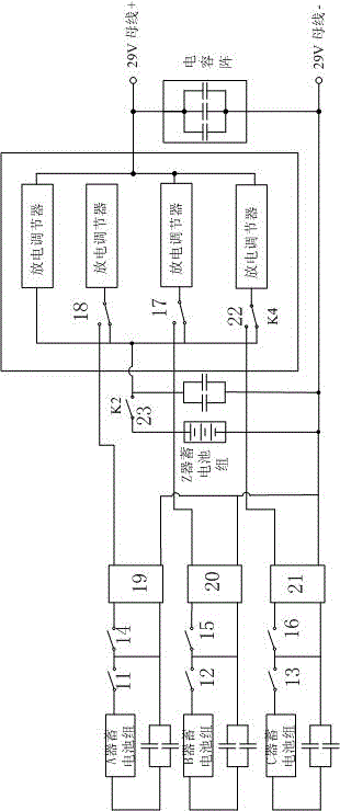 Joint power-supply control system among detector power subsystems and control method thereof