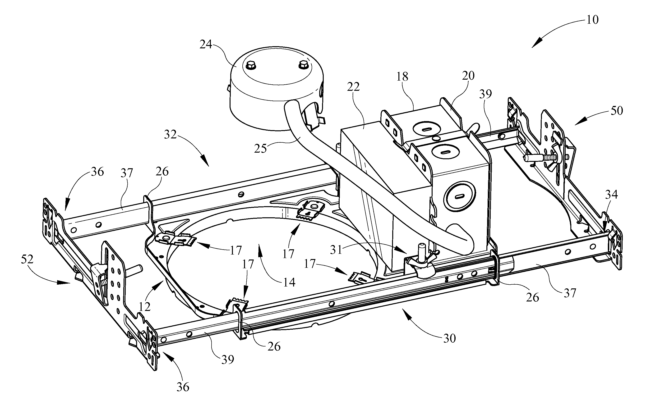 T-bar mounting system
