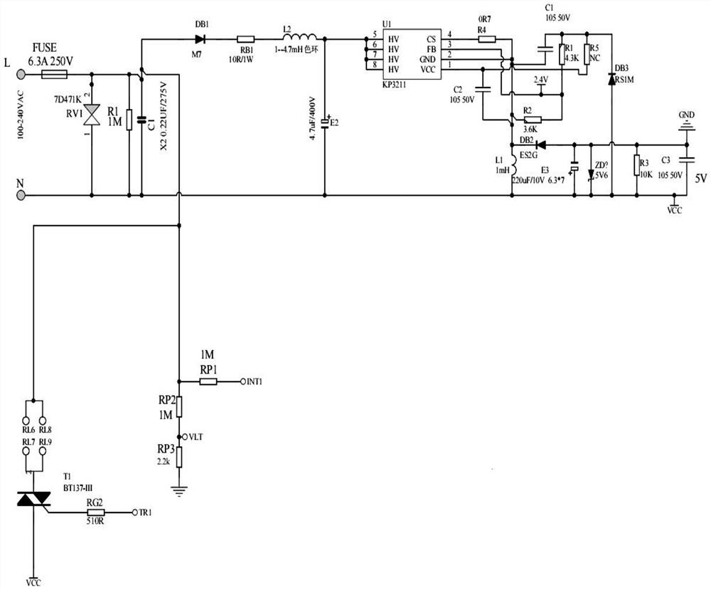 Novel spray hair straightener circuit