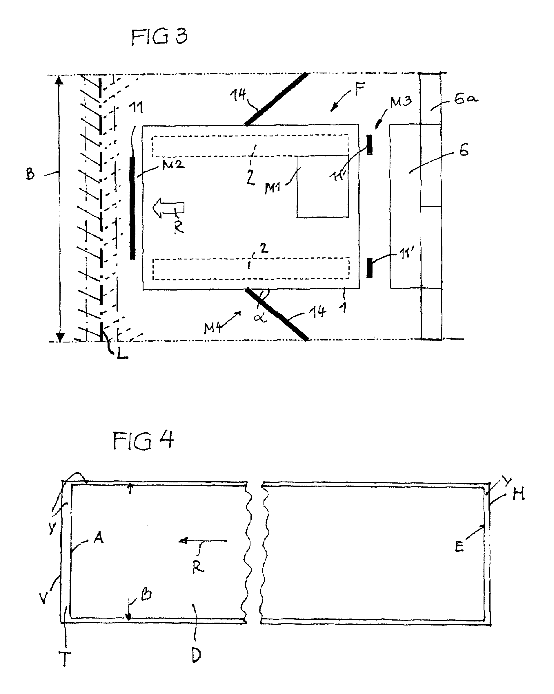Method for producing a continuous bonding agent carpet and road finisher