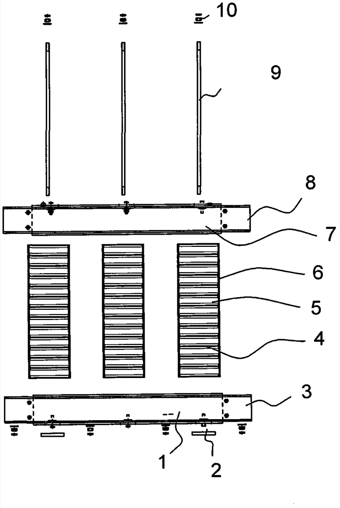 Method for integrally, nakedly and radially casting disk type radiation type magnetic conduction iron core