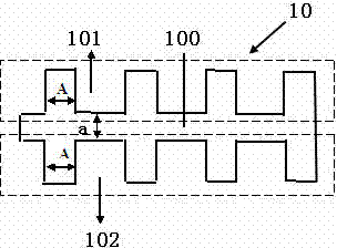 Single-layer ITO (indium tin oxide) wiring structure